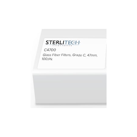 Sterlitech Grade C Borosilicate Glass Microfiber, 47mm, PK100 C4700